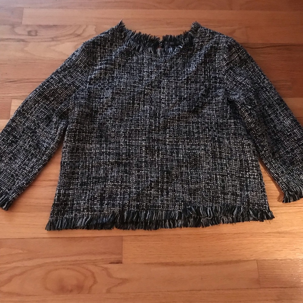 Zara tweed top